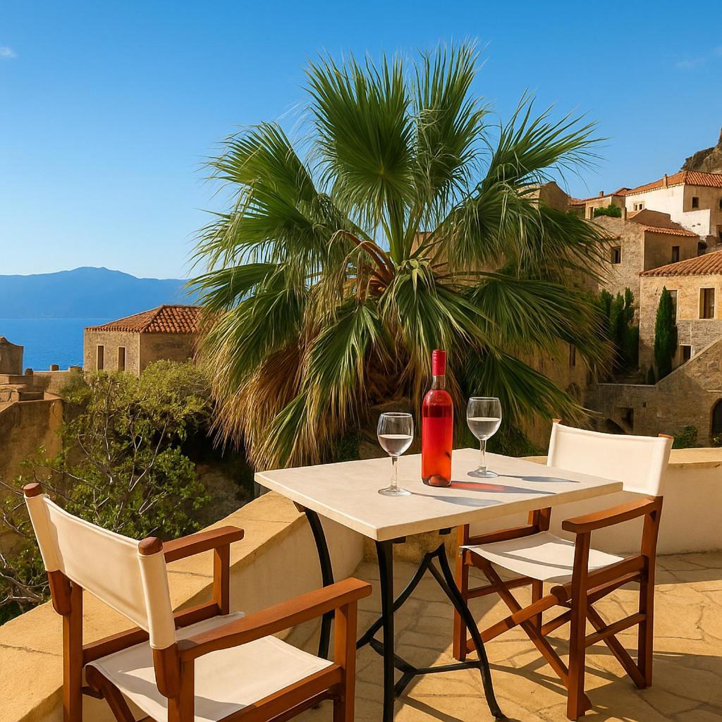 Menexes Suites Monemvasia Bagian luar foto
